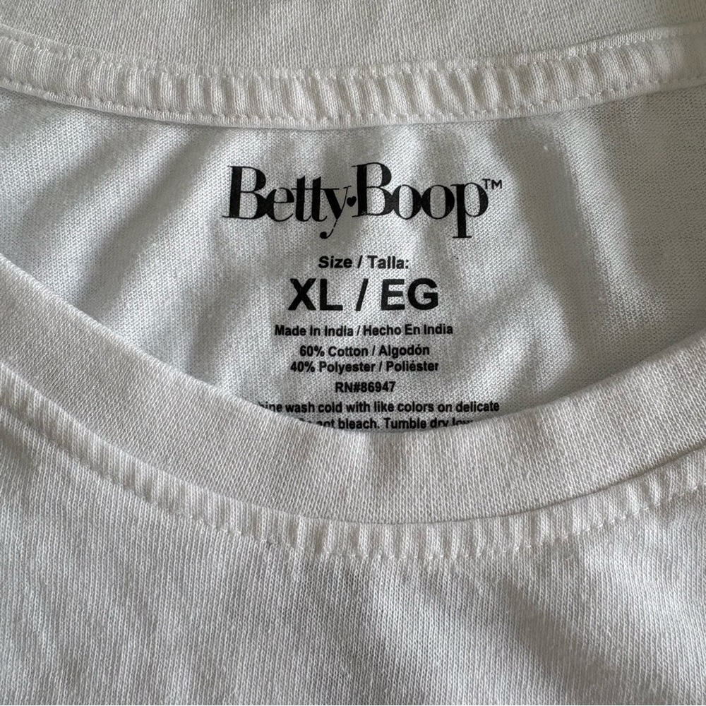 Betty boop white t shirt balloons size xl - Picture 3 of 8